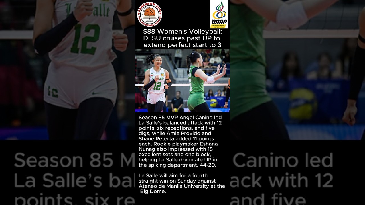 UAAP Women's Volleyball: DLSU trounces UP in straight sets