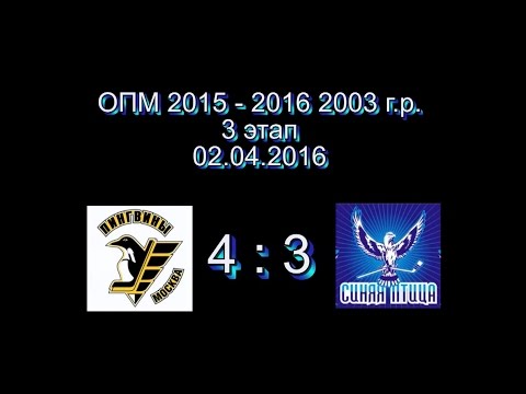 Пингвины 2003 - Синяя птица 2003 02.04.2016