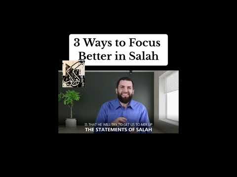 Quickest tip to concentrate in Salah|How to Get Khushoo in Salah|Concentration and Focus #kunfayakun