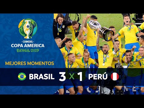 BRASIL X PERÚ I  MEJORES MOMENTOS I FINAL CONMEBOL COPA AMERICA BRASIL 2019