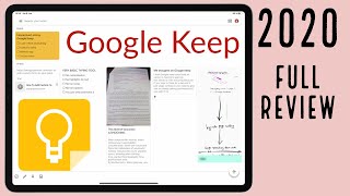 Complete review of Google Keep for taking notes on the iPad| Paperless X