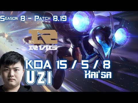 RNG Uzi KAI'SA vs LUCIAN ADC - Patch 8.19 KR Ranked