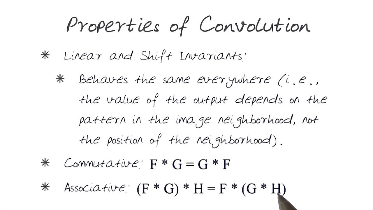 Properties of Convolution