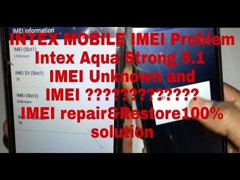 INTEX Aqua Strong 5.1 IMEI Problem Solution Repair Restore with UMT Dongle Pro easy to repair IMEI