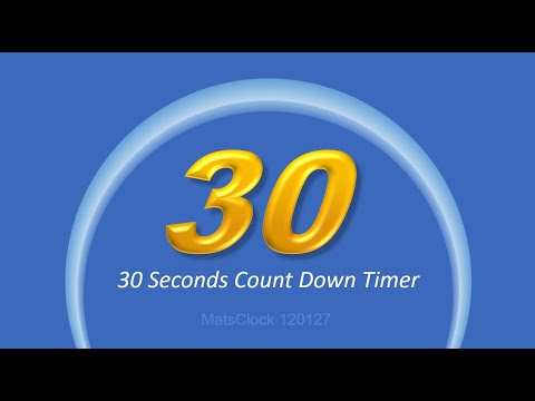 MatsClock 120127 - Free 30 Seconds Count Down Timer 3D Clock PowerPoint PPT Slide