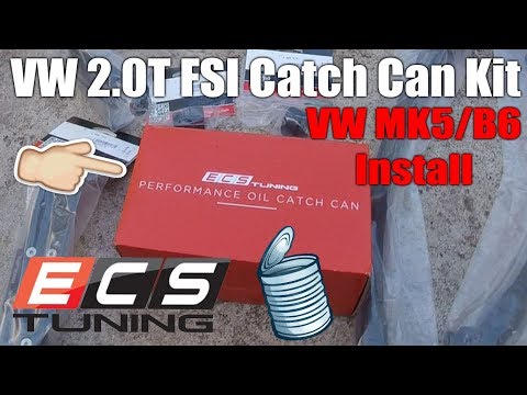 VW MK5 B6 2.0T FSI Catch Can Kit Install