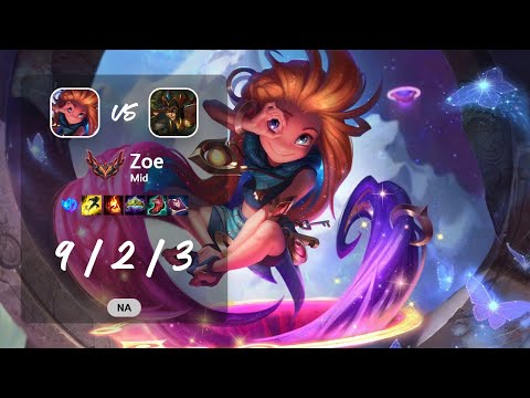 Zoe Mid vs Cassiopeia - NA GrandMaster Patch 13.13