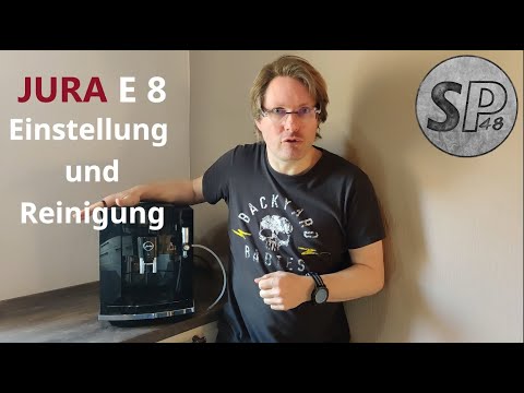 Jura E8 setting and cleaning
