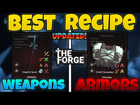 BEST Weapon & Armor Recipes in Roblox The Forge (Peak Cave Ores!)