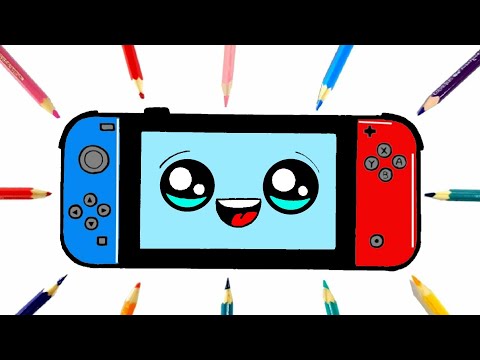 Comment dessiner nintendo switch kawaii