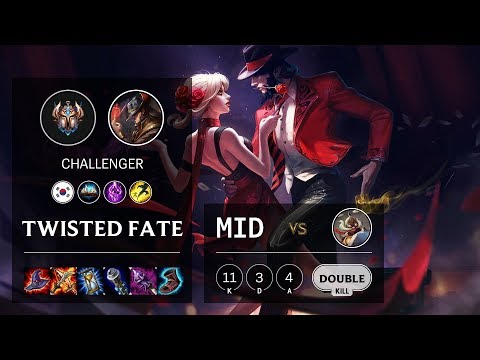 Twisted Fate Mid vs Corki - KR Challenger Patch 10.11