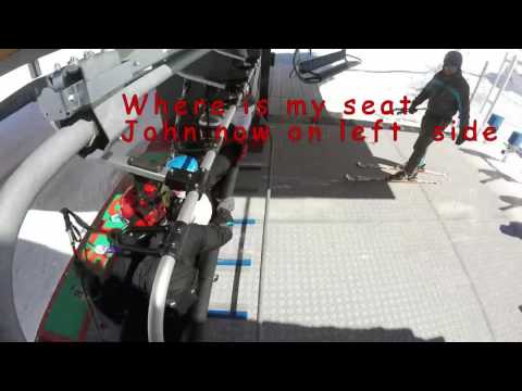 Ski lift shuffle La Thuile