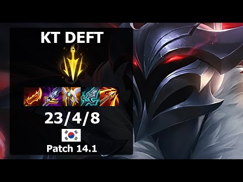 KT Deft Kalista ADC vs Kaisa| Patch 14.2 KR Challenger