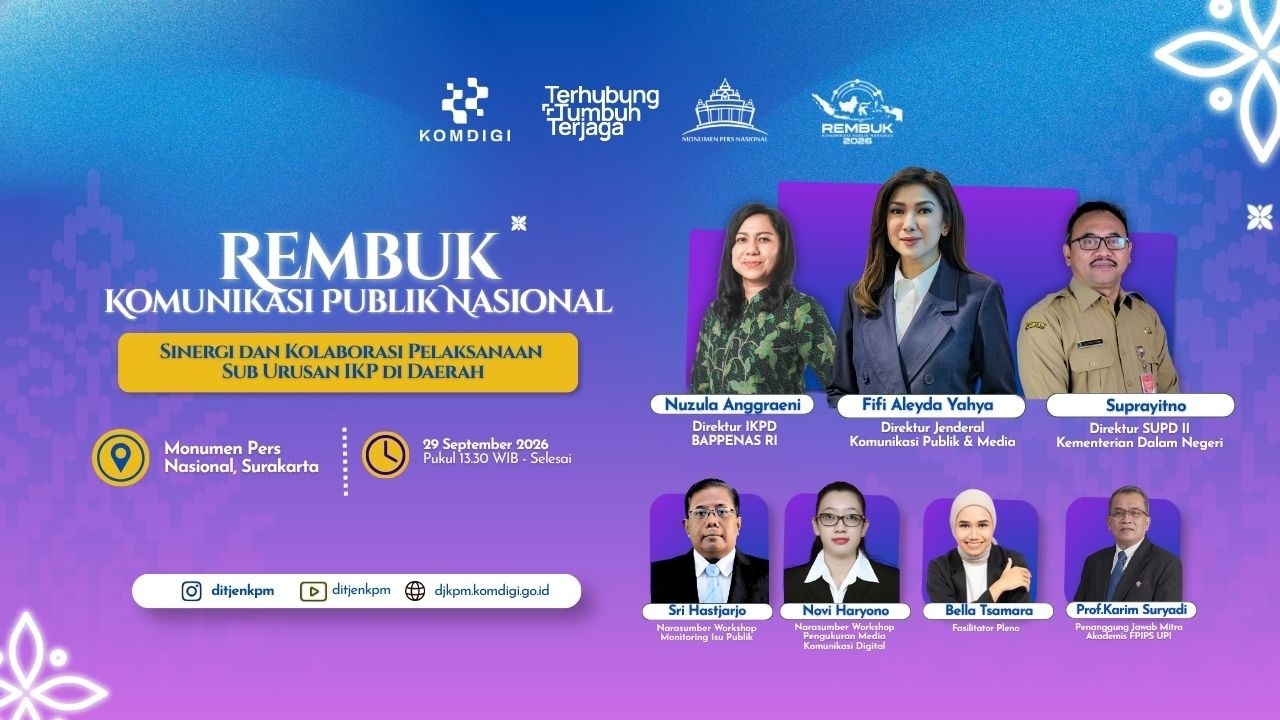 REMBUK KOMUNIKASI PUBLIK NASIONAL 2026 | Sinergi dan Kolaborasi Pelaksanaan Sub Urusan IKP di Daerah