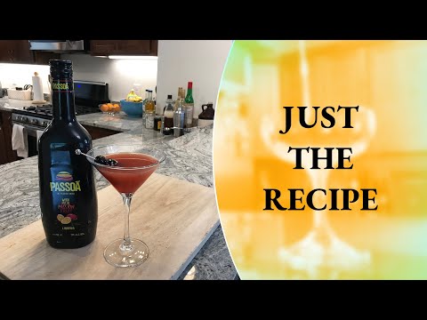 How to Make the First Kiss Rumtini - Just the Recipe -Rum Cocktail - Cocktails at Home
