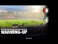 LIVE: Feyenoord warmt zich op in koude Kuip