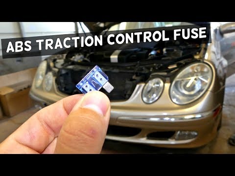MERCEDES W211 ABS TRACTION CONTROL FUSE REPLACEMENT