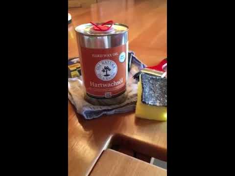 Hartwachsöl Grundbehandlung Kernbuchetisch HARD WAX OIL