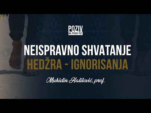 NEISPRAVNO SHVATANJE HEDŽRA - IGNORISANJA - Muhidin Halilović, prof. ᴴᴰ┇Poziv na pravi put