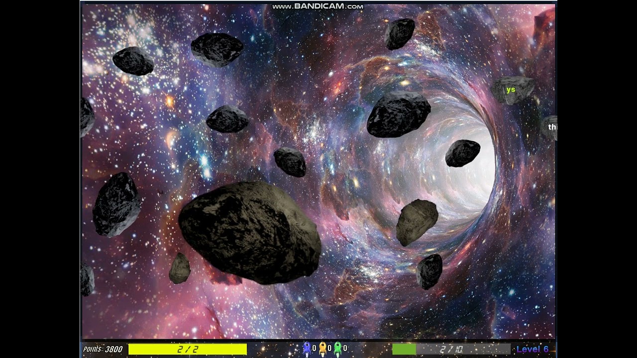 Gameplay: Asteroid Typing Game