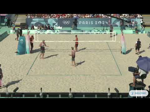 Ehlers/Wickler 2x0 Boermans/de Groot 2-0 (22-20, 21-15)