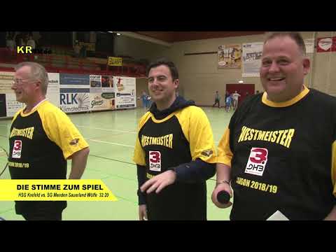 KR-TV.de 0414 DIE STIMME ZUM SPIEL - HSG Krefeld vs. SC Menden Sauerland Wölfe
