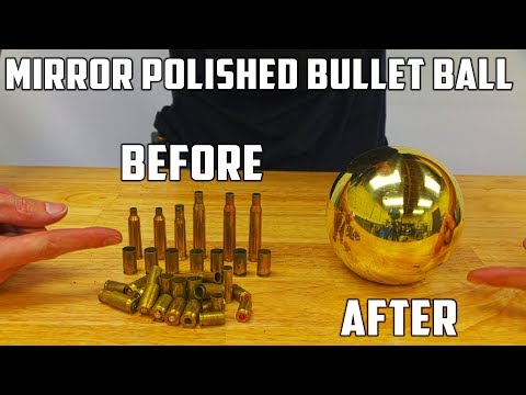 Casting Mirror Polished Brass Ball from Molten Brass (Japanese Aluminium Foil Ball Sequel)