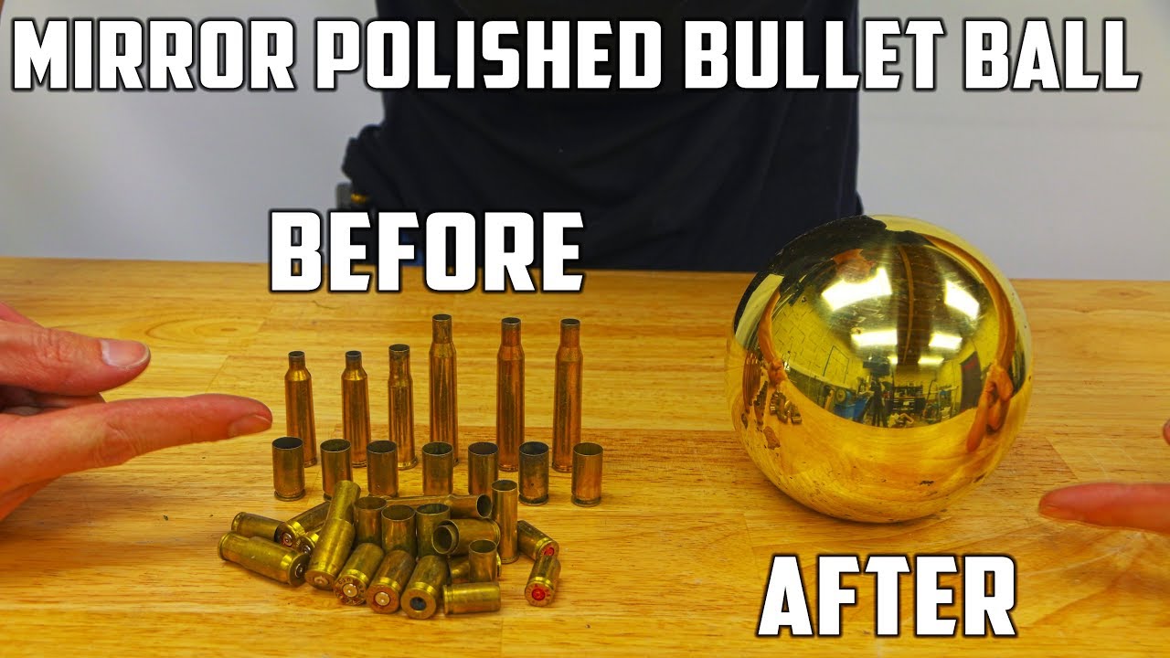 Casting Mirror Polished Brass Ball from Molten Brass (Japanese Aluminium Foil Ball Sequel)