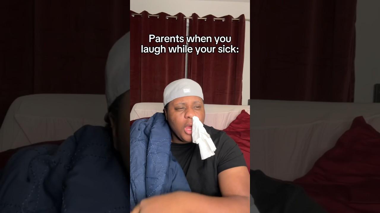 Parents When You Laugh While Your Sick 🤣 #comedy #skit #funny