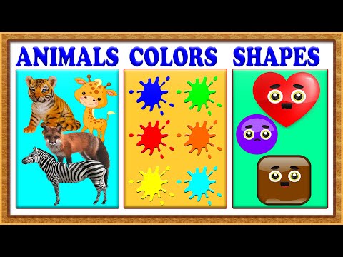 Kids Videos For Kids | Kids Vocabulary Words | Learn Colors Name | Animals Name | Shapes Name