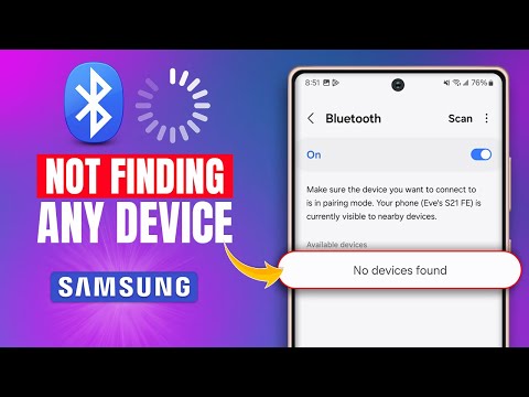 How to Fix Bluetooth Not Finding New Device on Samsung | Samsung Not Detecting Bluetooth Devices