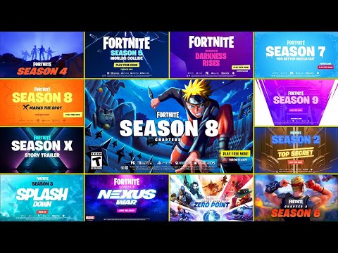 All Fortnite Cinematic Season Trailers (Season 1 - Season 18)