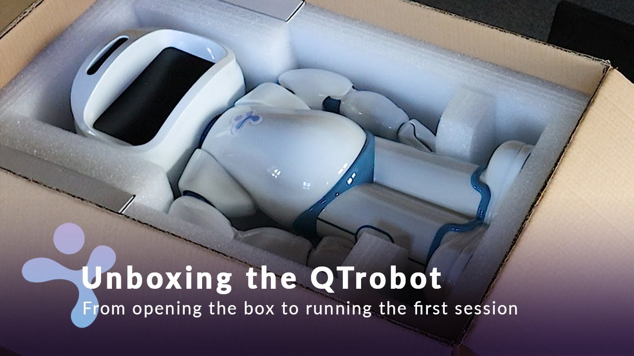 Unboxing to your 1st session of QTrobot, social robot for children with autism and special education