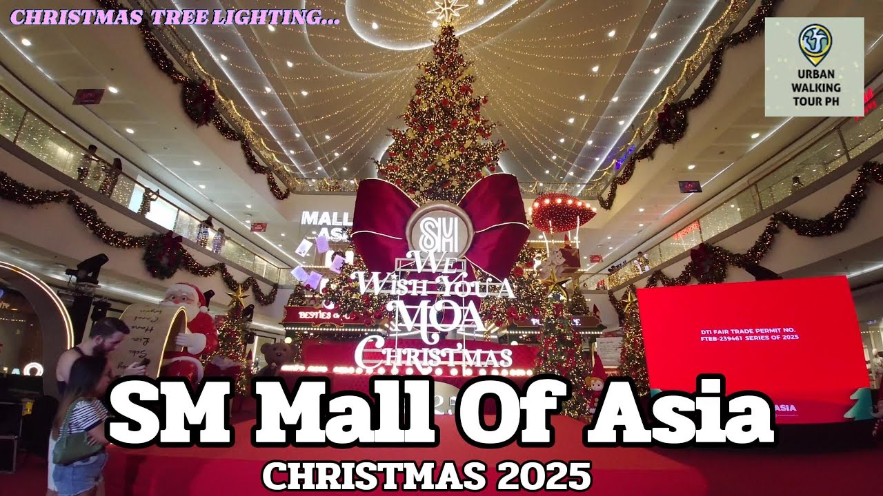 SM Mall Of Asia CHRISTMAS Philippines 2025 | Walking Tour | ASMR | Virtual Tour
