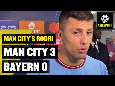 RODRI REACTS TO HIS FIRST CHAMPIONS LEAGUE GOAL 🤩 | Manchester City 3-0 Bayern Munich ⚽️