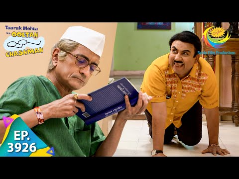 Jetha Hides From Champaklal | Taarak Mehta Ka Ooltah Chashmah | Full Episode | Ep 3926 | 11 Nov 2023