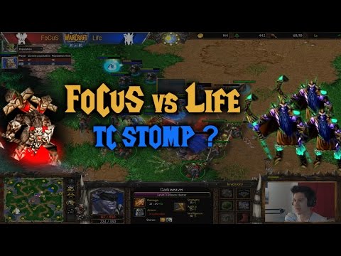 Warcraft 3 | FoCuS (O) vs Life (N) | TAUREN CHIEFTAIN STOMP?