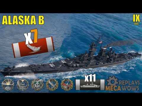 Cruiser Alaska B 7 Kills & 184k Damage | World of Warships Gameplay