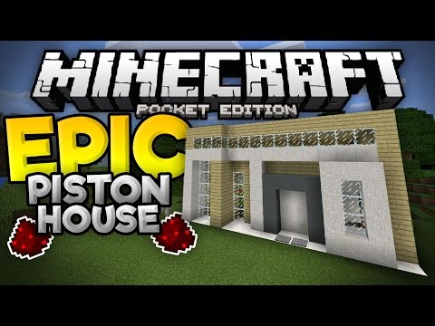JackFrostMiner - EPIC PISTON HOUSE in MCPE!!! - Over 20 Redstone Creations Inside! - Minecraft PE (Pocket Edition)