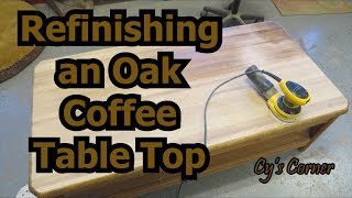 Refinishing an Oak Coffee Table Top