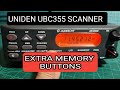 UNIDEN UBC355 EXTRA BESPOKE MEMORY CHANNELS EMG FRN PMR Buttons