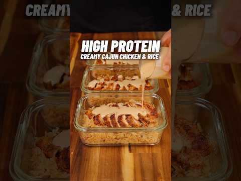 High Protein Creamy Cajun Chicken & Rice