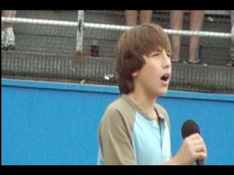 11 Year Old Brandon Diaz Singing The National Anthem