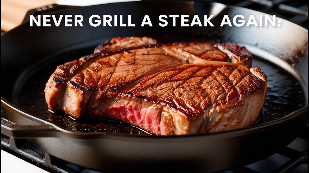 NEVER EVER Grill a Steak again - Skillet Seared Steak