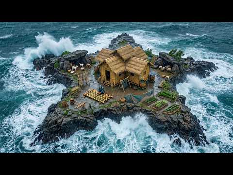 140-Day Challenge: Building a Sturdy Bamboo Resort on a Wild Oasis Using Primitive Tools