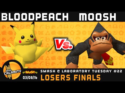S@LT #22 | BloodPeach (Pikachu, Falcon, Yoshi, Kirby) vs BC Moosh (DK) - Losers Finals - SSB64