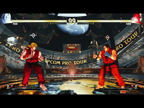 Ken vs Dan Hibiki (Hardest) Street Fighter V.