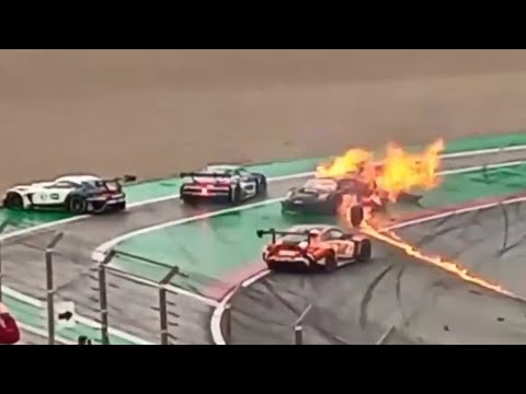 Fanatec GT World Challenge Europe 2024 | Barcelona Race 1 | Big Start Crash