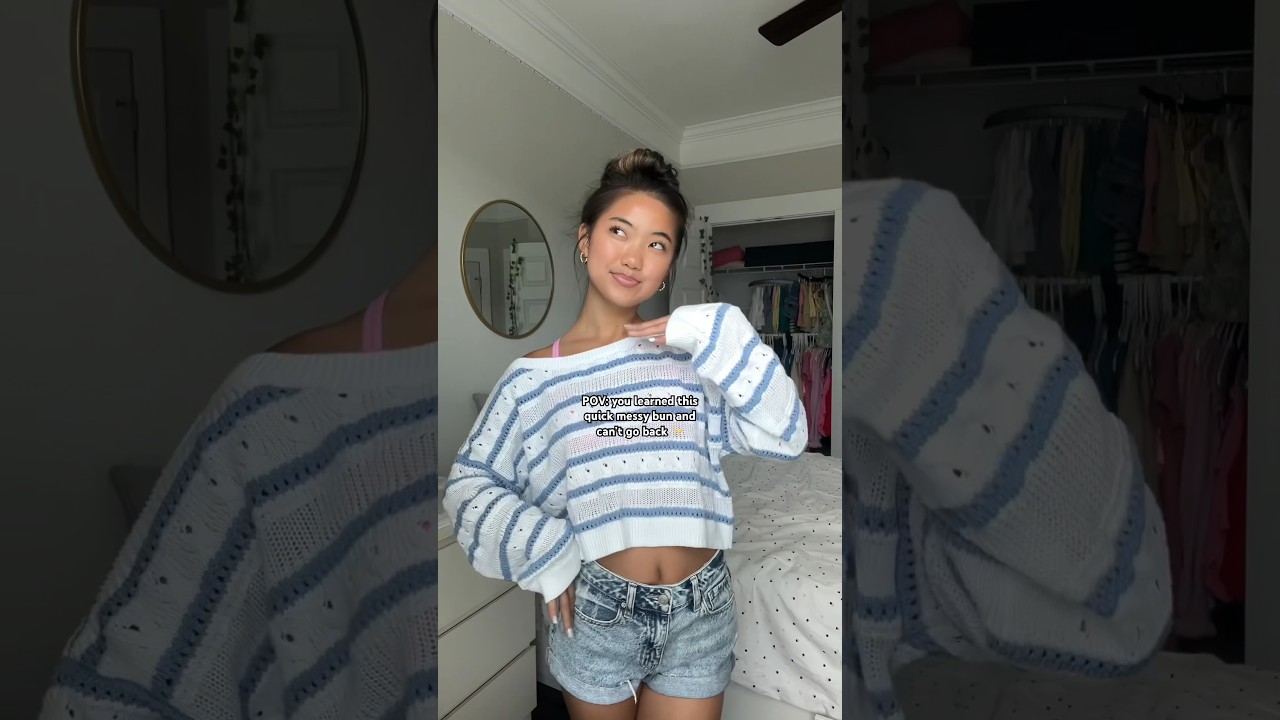 literally takes 10 seconds 🙌🏼 #explore #hairstyle #messybun #hairtutorial #trending