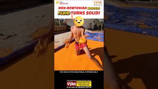 Non-Newtonian Wonders Fluid Turns Solid!